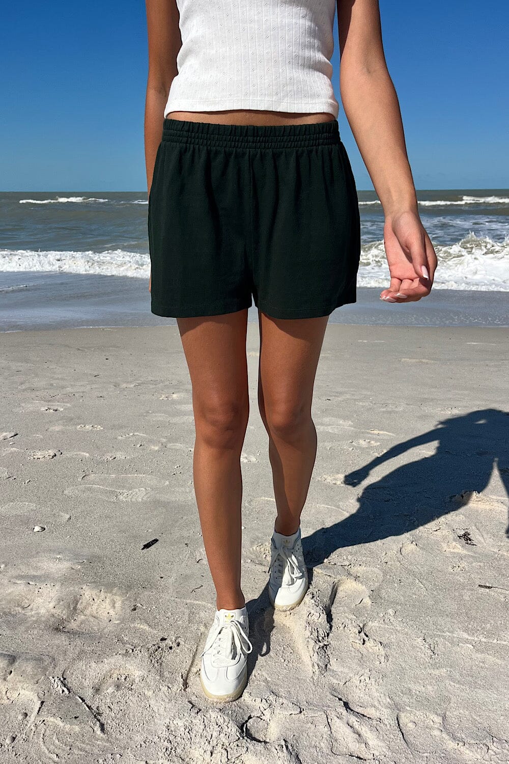 Rosa Sweatshorts | Dark Green / S