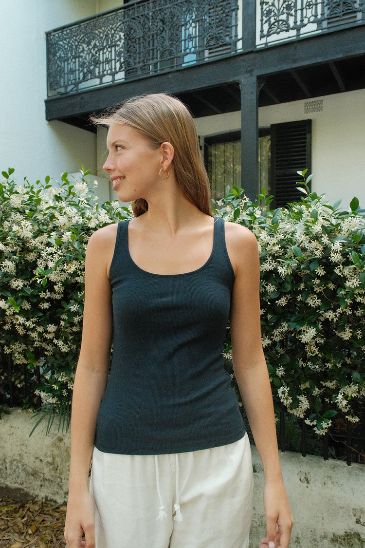 Beyonca Tank Top | Navy Blue / XS/S