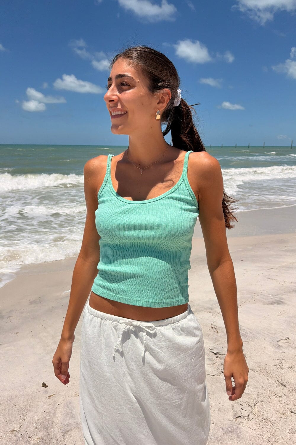 Beyonca Tank Top | Seafoam Teal / XS/S