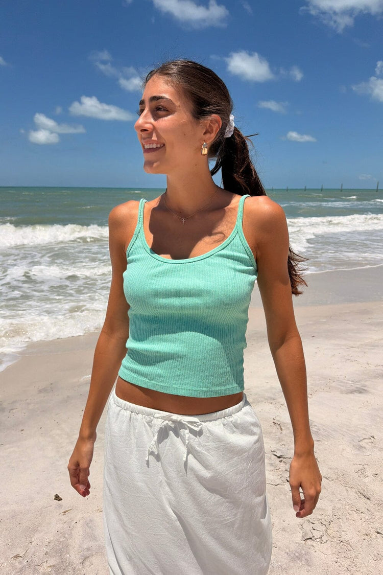 Beyonca Tank Top | Seafoam Teal / XS/S