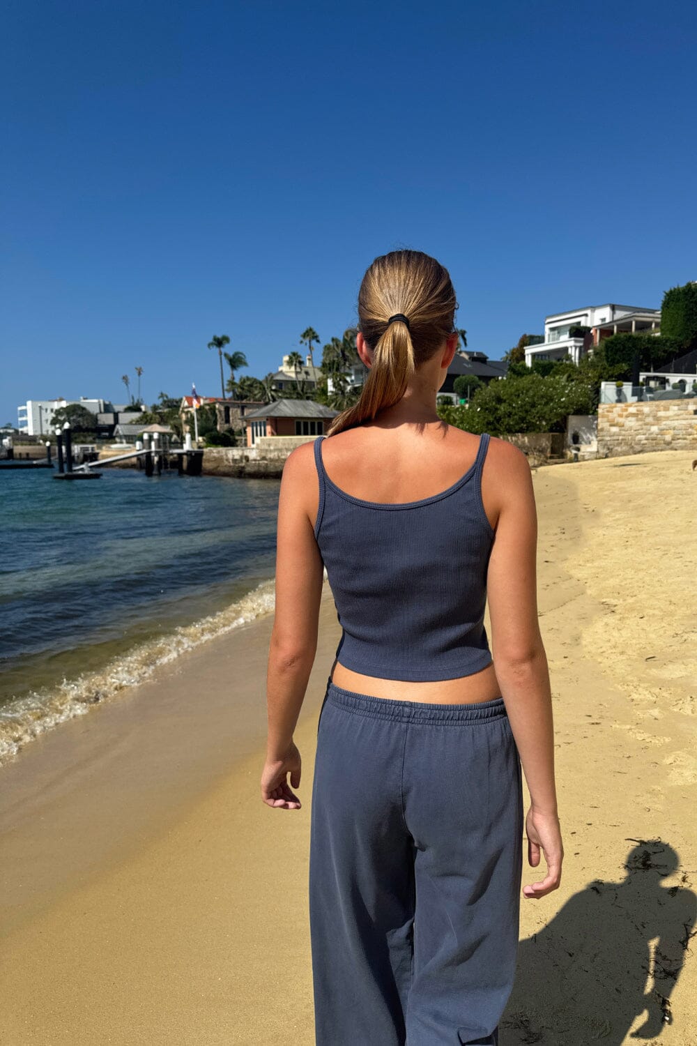 Faded Navy Blue / Cropped Fit