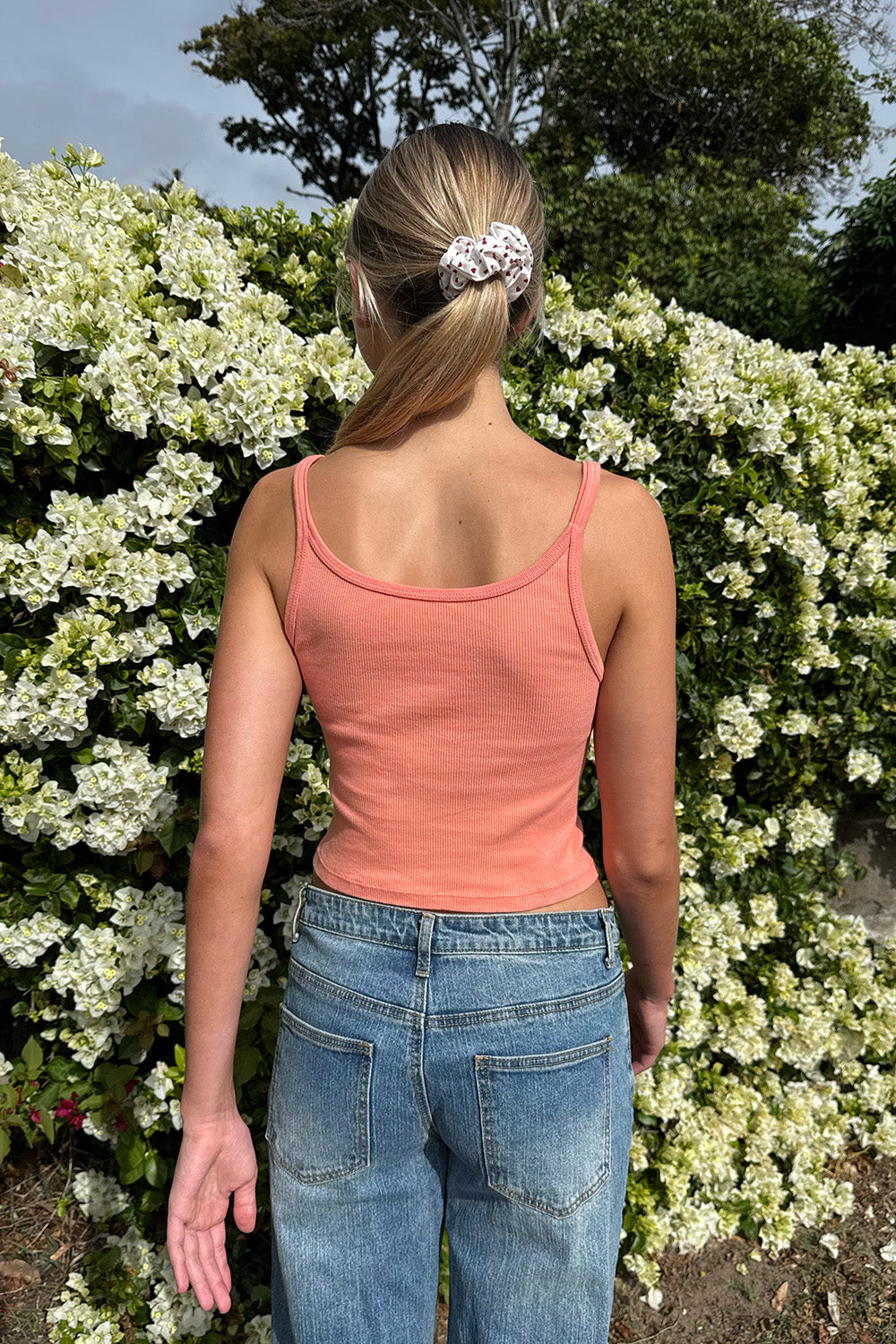 Beyonca Crop Tank | Rosa Coral / Cropped Fit