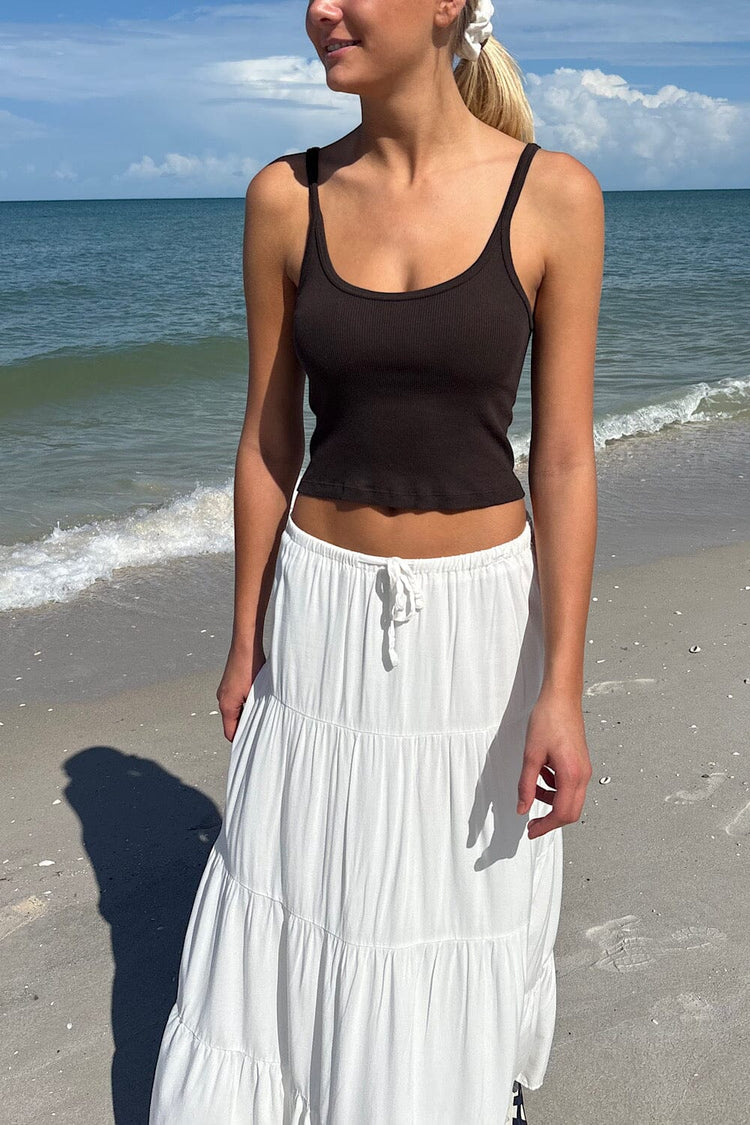 Beyonca Crop Tank | Dark Brown / XS/S