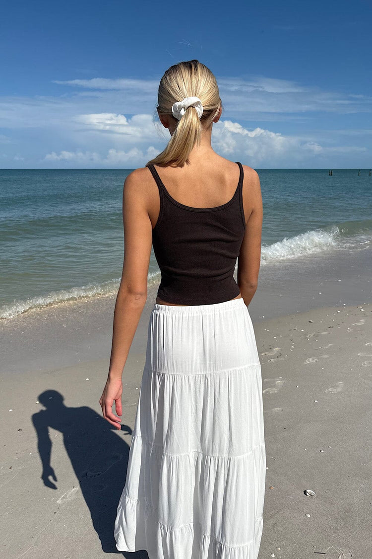 Beyonca Crop Tank | Dark Brown / XS/S