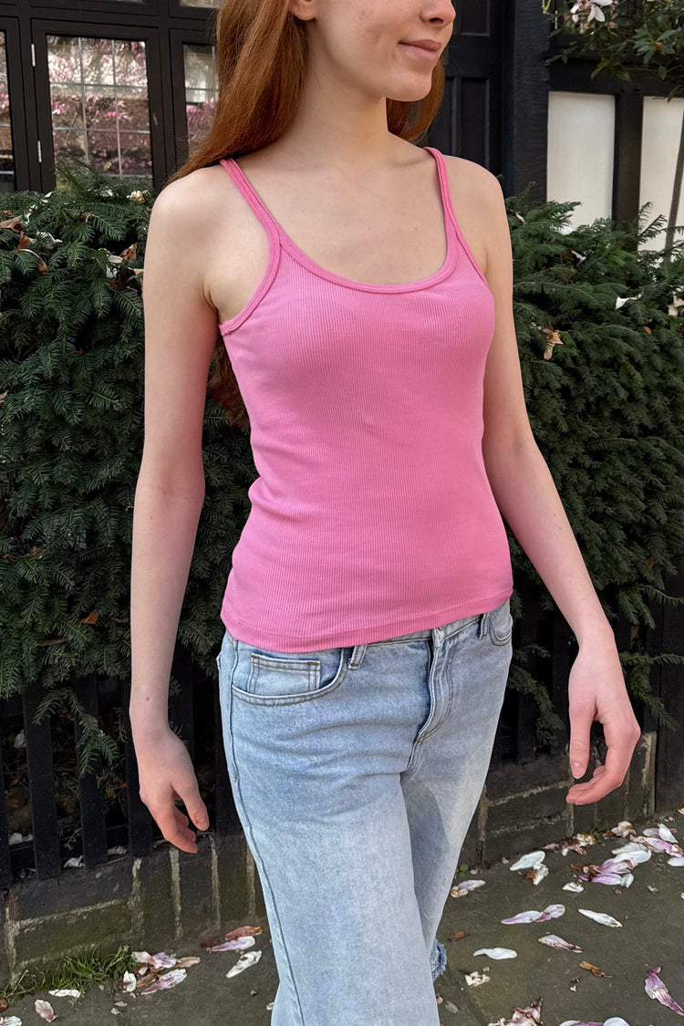 Beyonca Long Tank | Fuchsia / Regular Fit