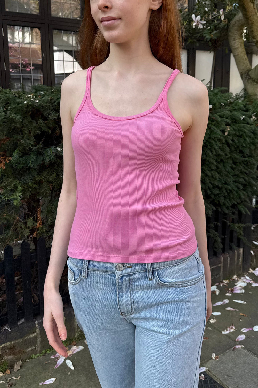 Beyonca Long Tank | Fuchsia / Regular Fit