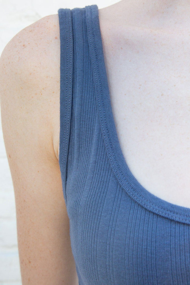 Pauline Tank Top | Faded Navy Blue