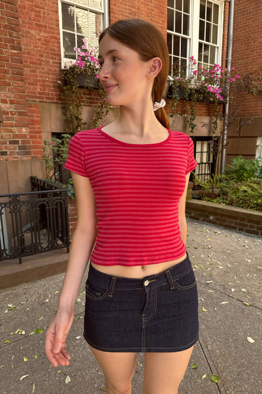 Red With Cherry Red Stripes / XS/S