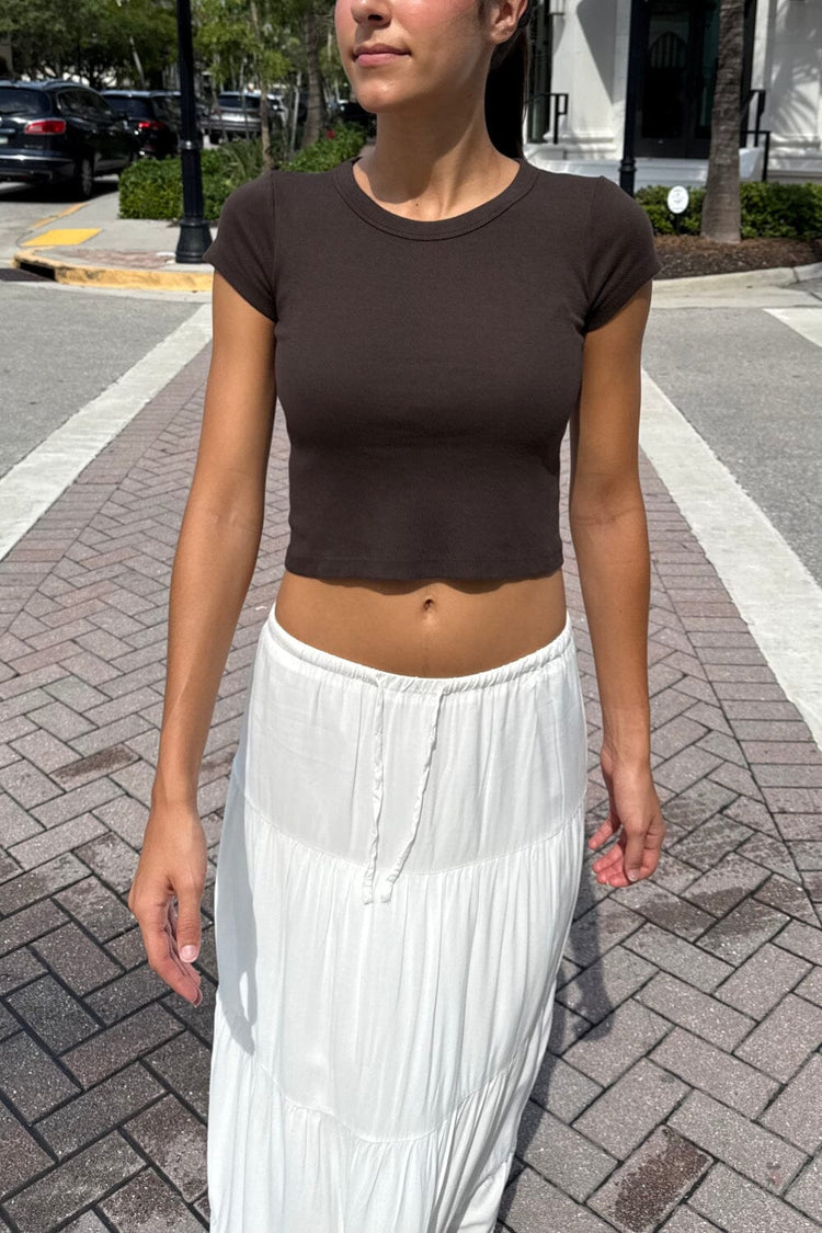 Ashlyn Crop Top | Dark Brown / XS/S