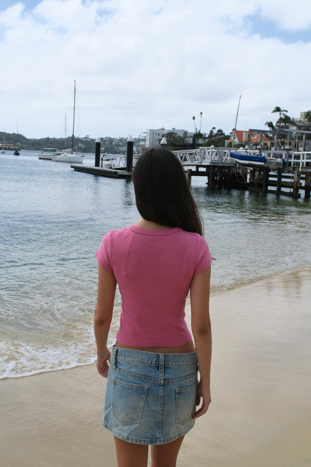 Ashlyn Crop Top | Fuchsia / XS/S