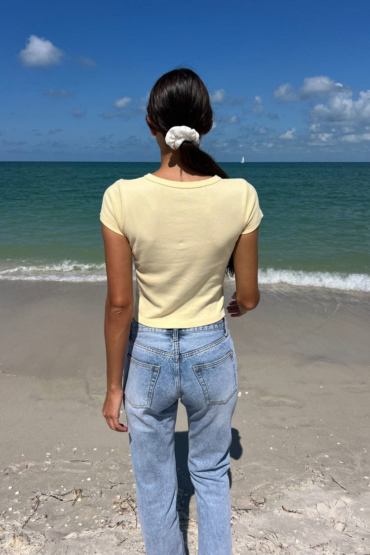 Hailie Top | Pastel Yellow / XS/S