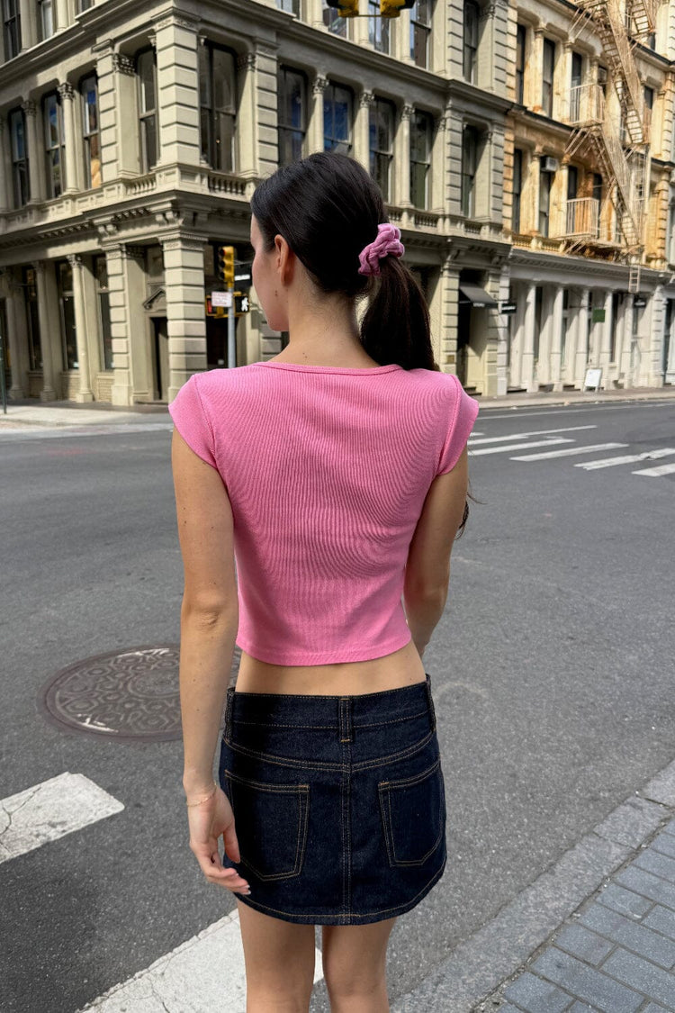 Hailie New York Top | Bubblegum Pink / XS/S