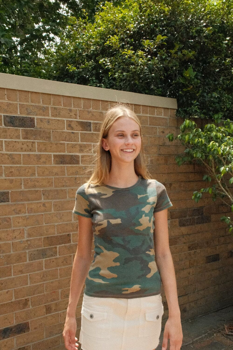 Hailie Camouflage Top | Camouflage / XS/S