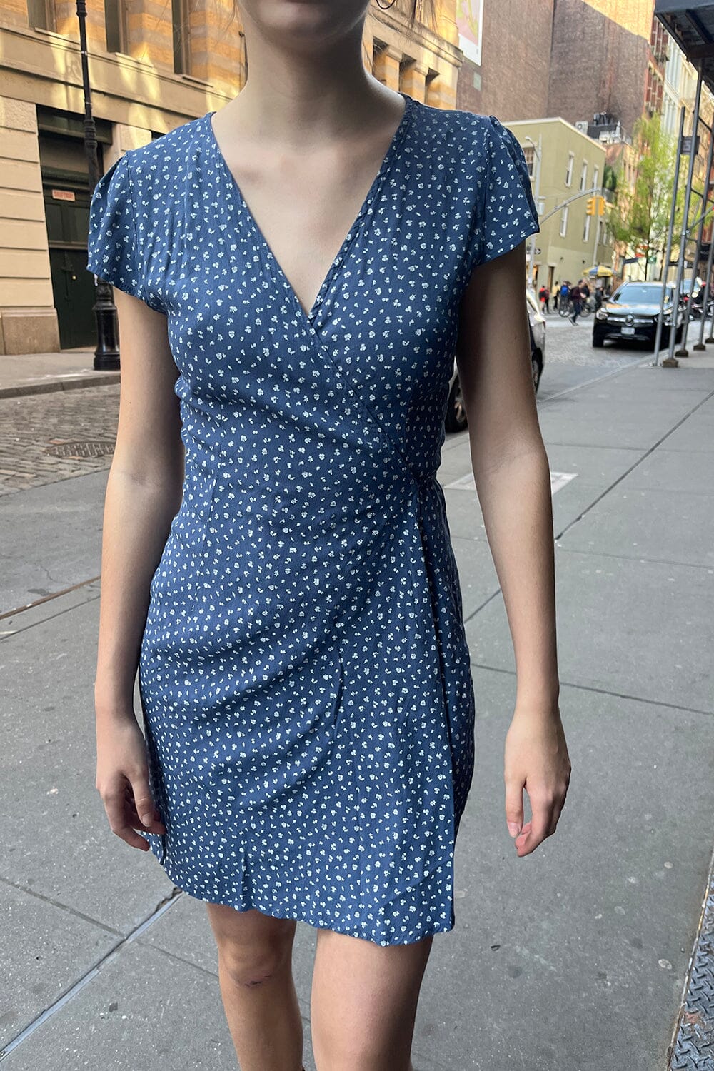 Faded Navy With White Floral / XS/S