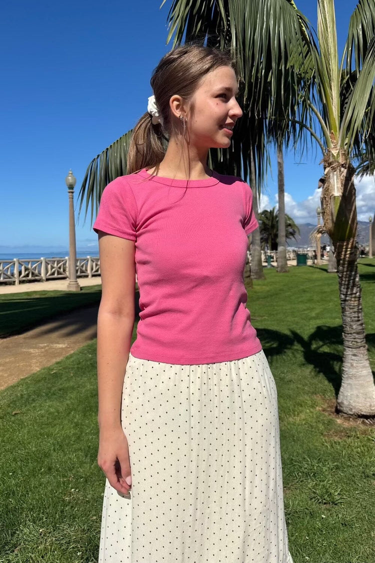 Hailie Basic Top | Fuchsia / XS/S