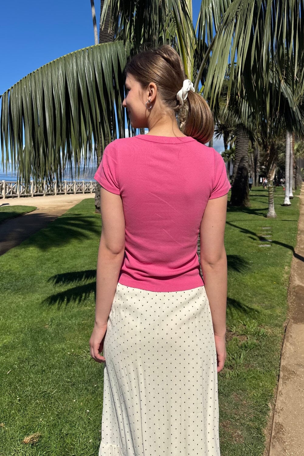 Hailie Basic Top | Fuchsia / XS/S