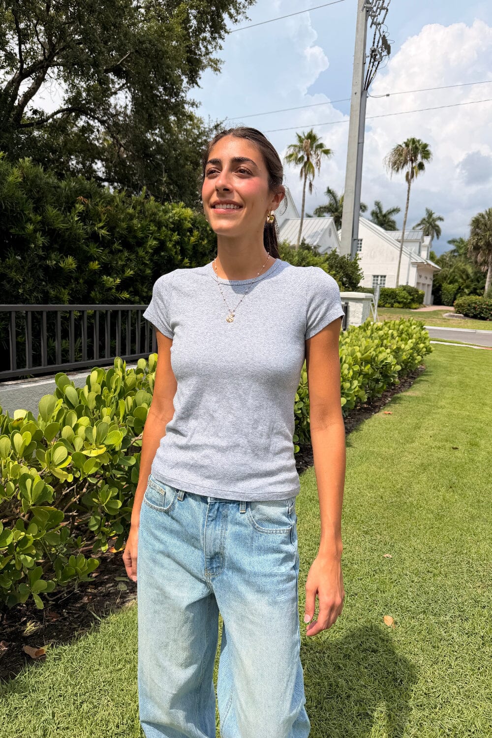 Hailie Top | Heather Grey / XS/S