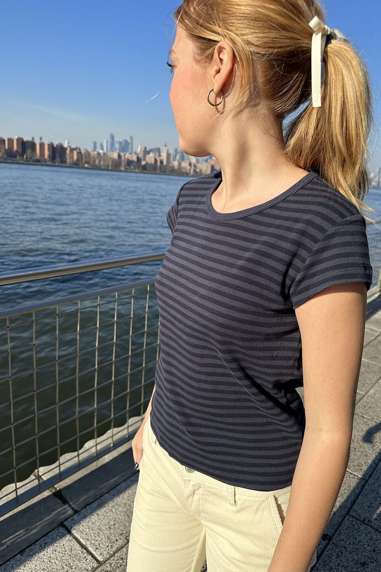 Hailie Stripes Top | Navy Stripes / Regular Fit