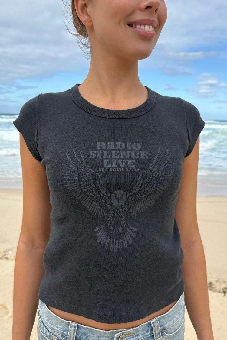 Hailie Radio Silence Live Top | Black / XS/S