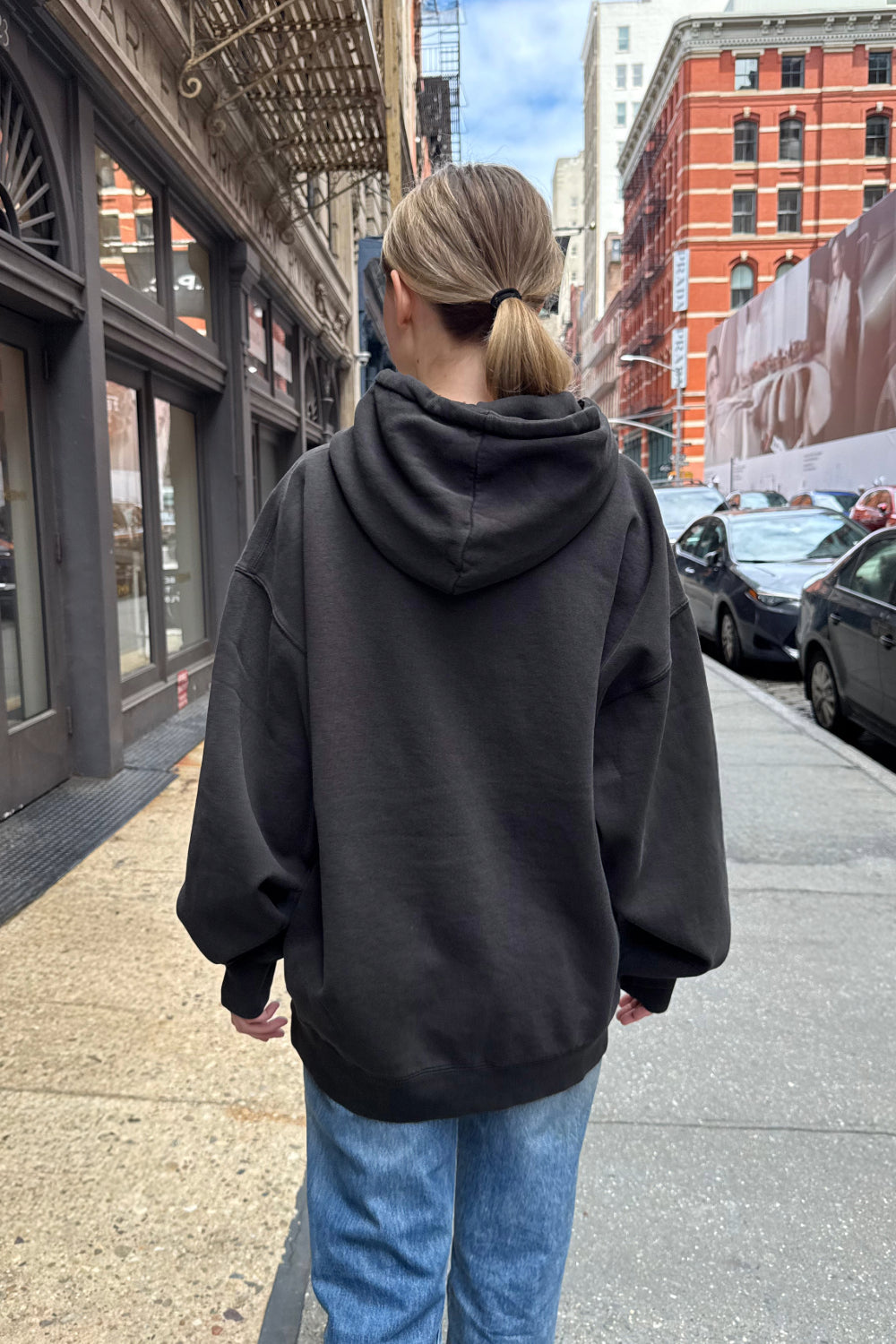 Christy Radio Silence Hoodie | Black / Oversized Fit