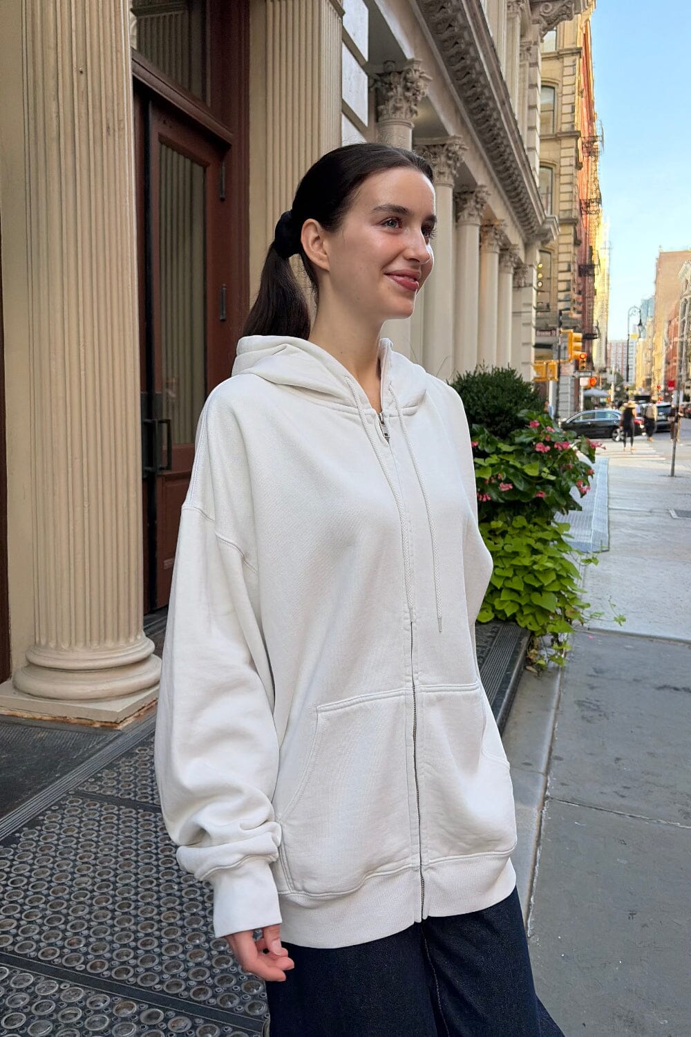 Christy Hoodie | Cement / Oversized Fit