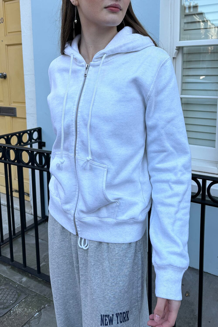 Christy Hoodie | Heather White / Regular Fit