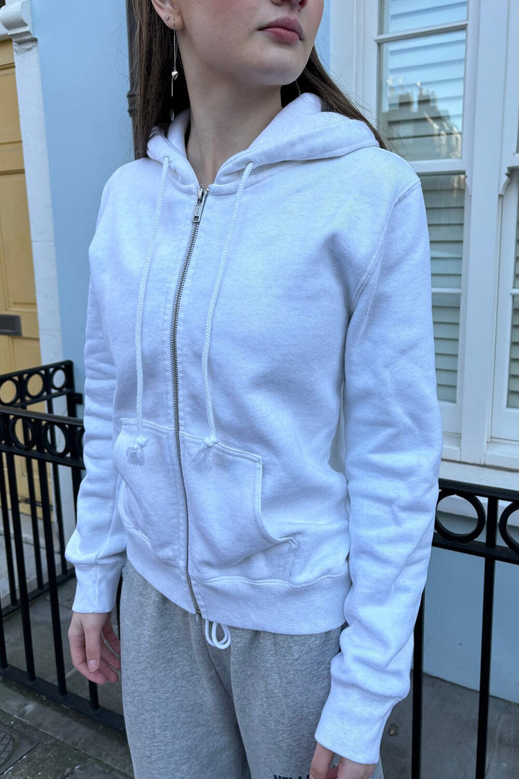 Christy Hoodie | Heather White / Regular Fit