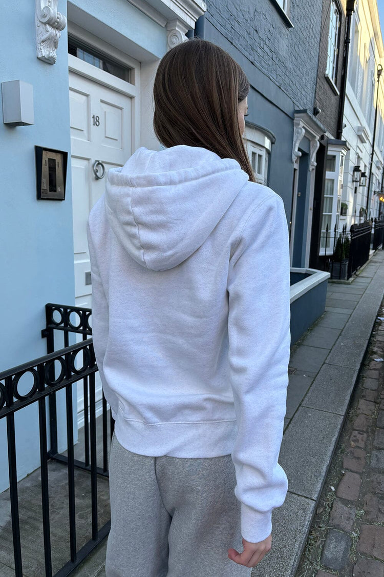 Christy Hoodie | Heather White / Regular Fit