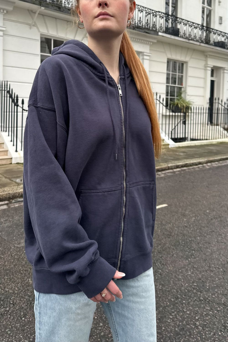 Christy Hoodie | Faded Navy Blue / Oversized Fit