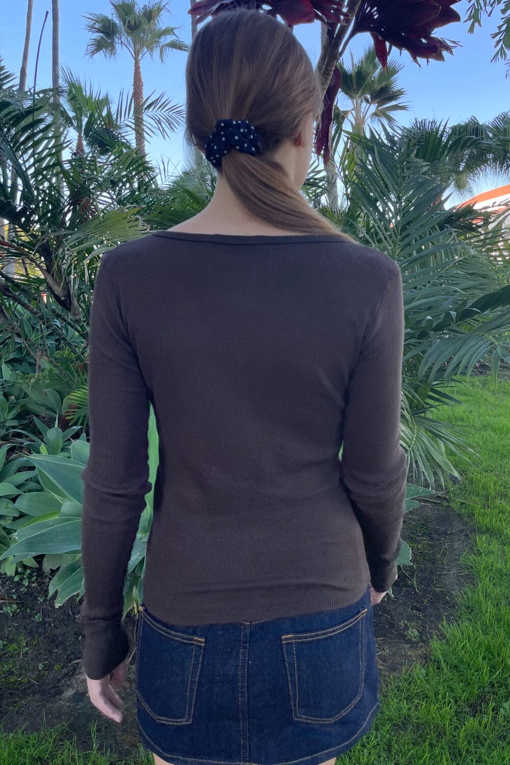 Ahern Top | Dark Brown / XS/S