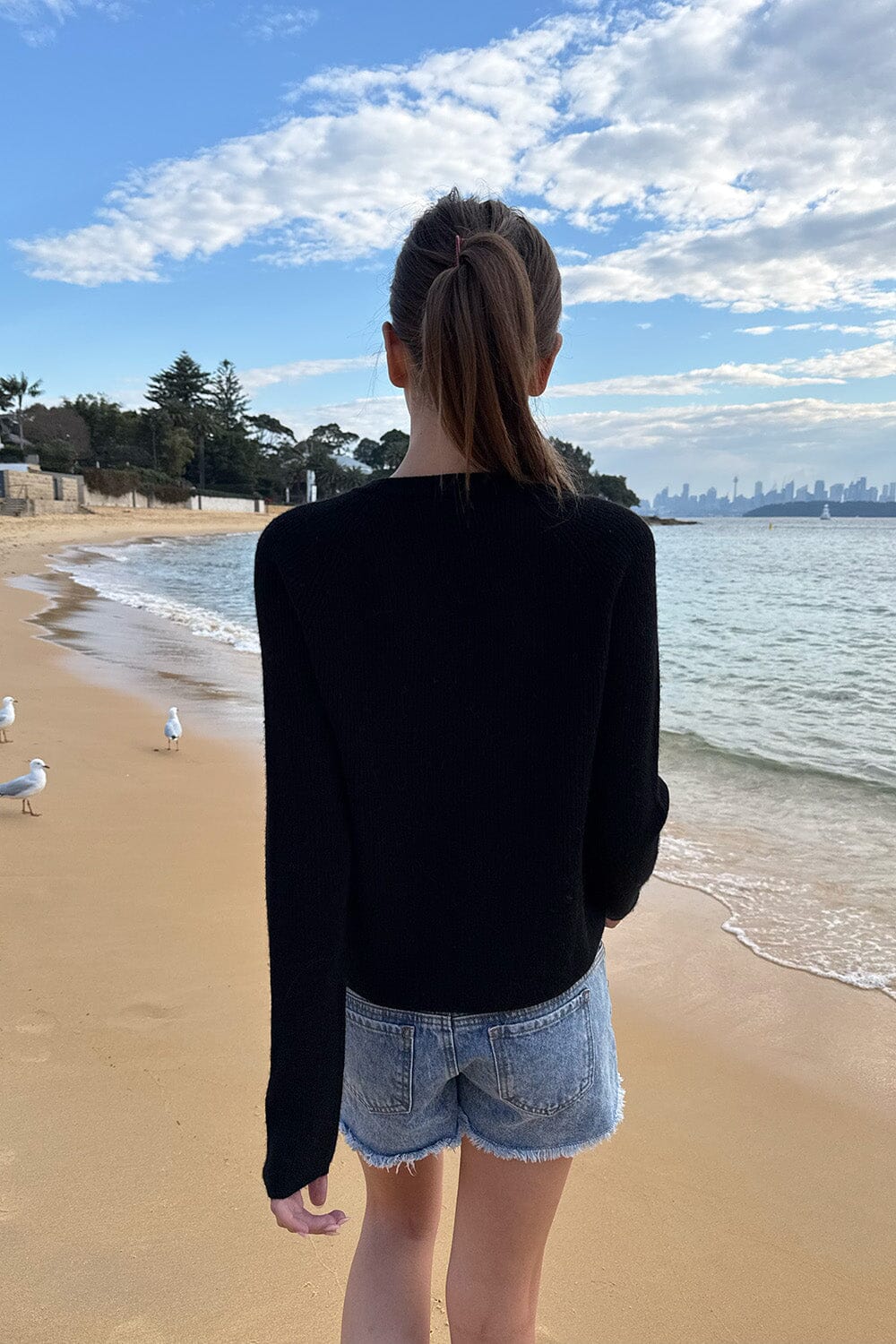 Martha Sweater | Black / Regular Fit