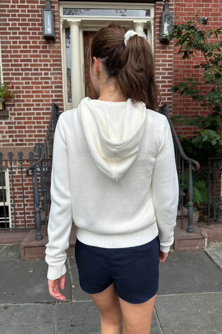 Alana Zip-Up Sweater | Ivory