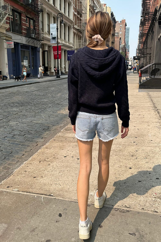 Ayla Cable Knit ZipUp Sweater Brandy Melville Europe