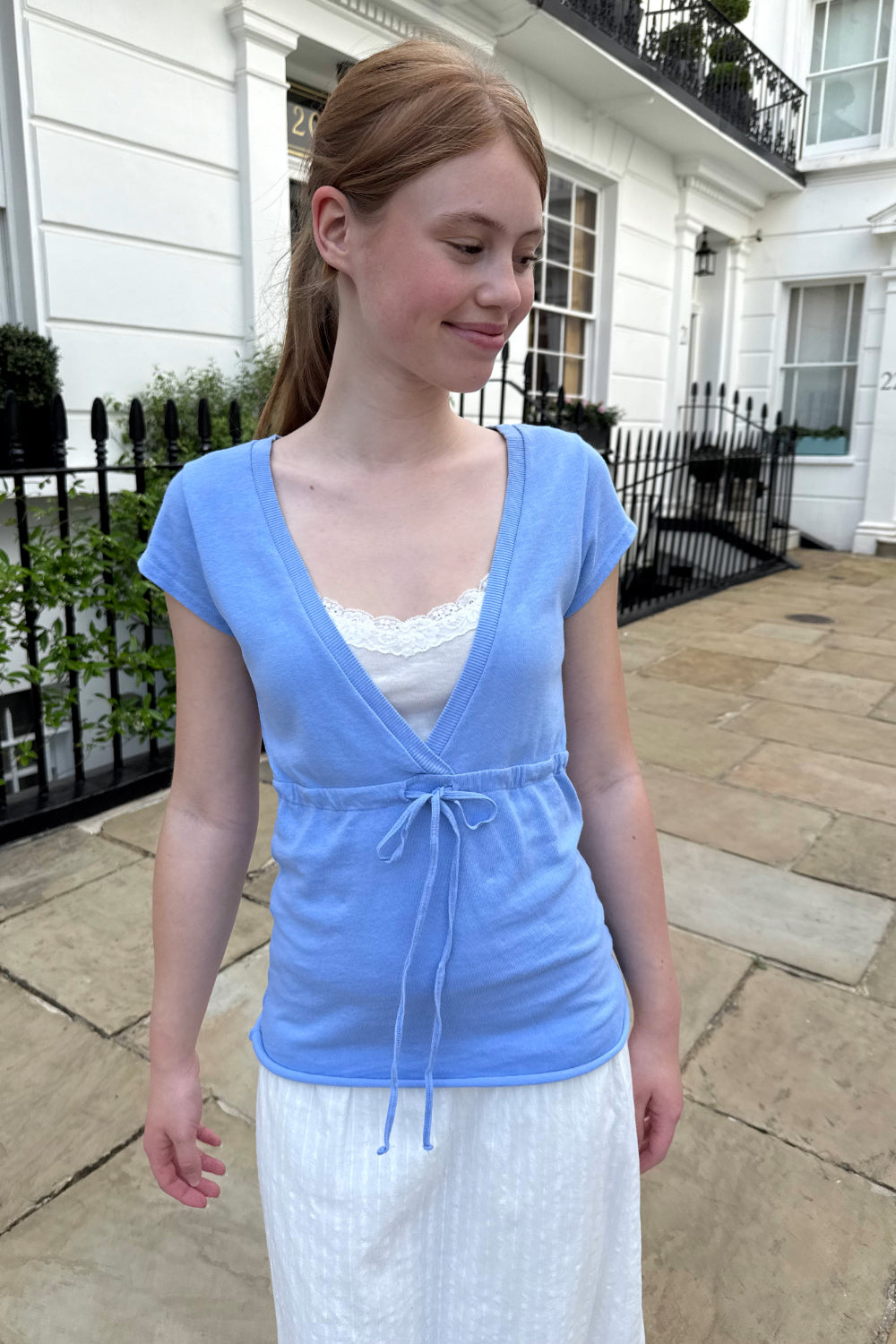 Philippa Tops | Light Blue / XS/S