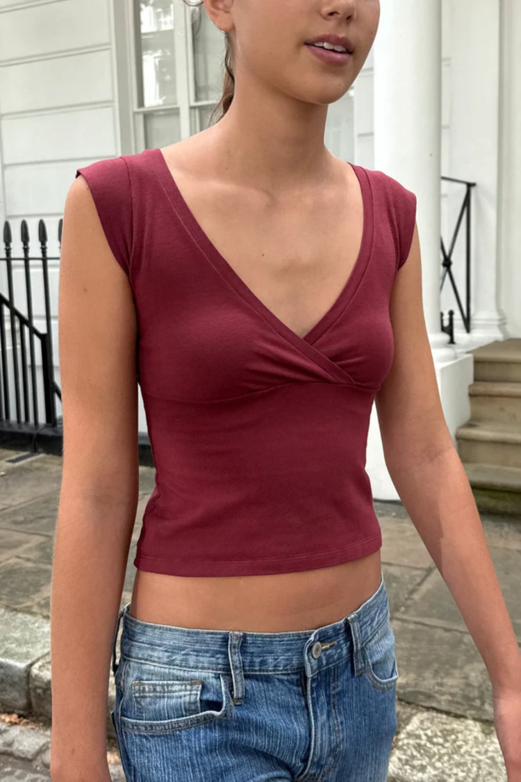 Amara Tank | Burgundy / XS/S