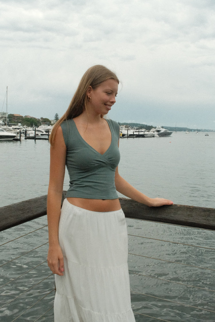 Amara Tank | Matcha Green / XS/S