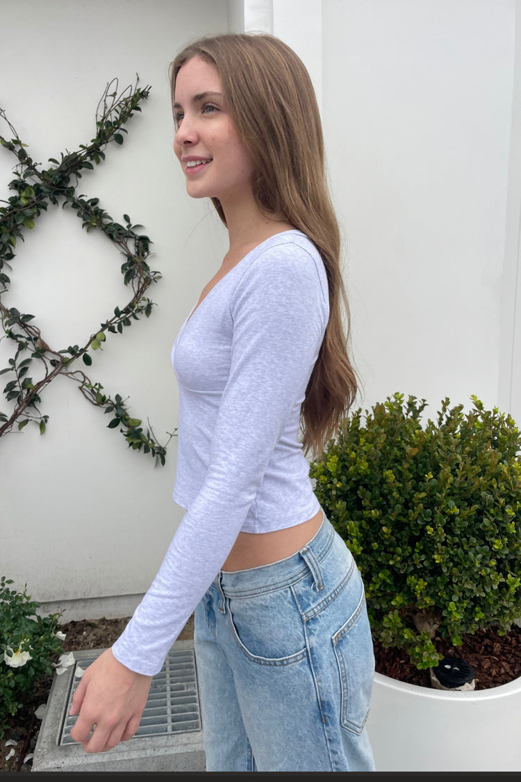 Amara Top | Silver Grey / XS/S