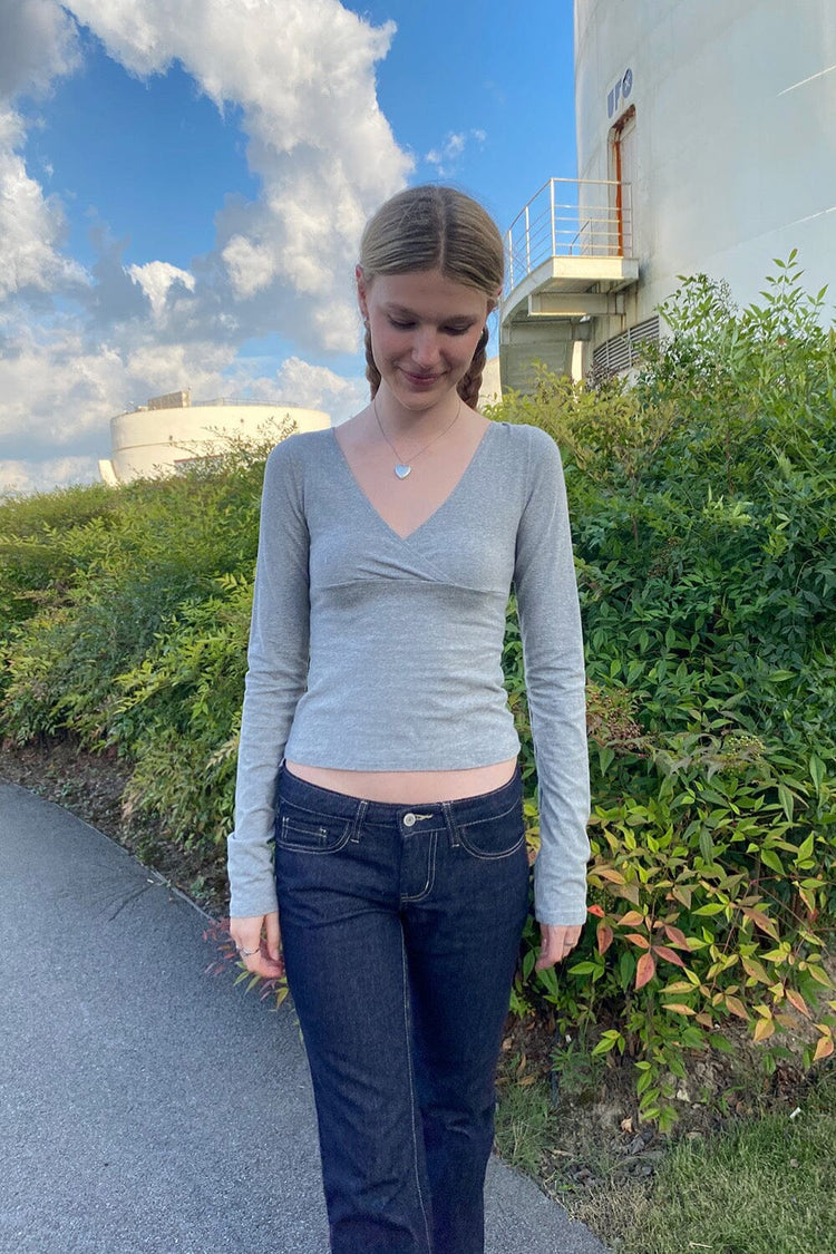 Amara Top | Grey / XS/S