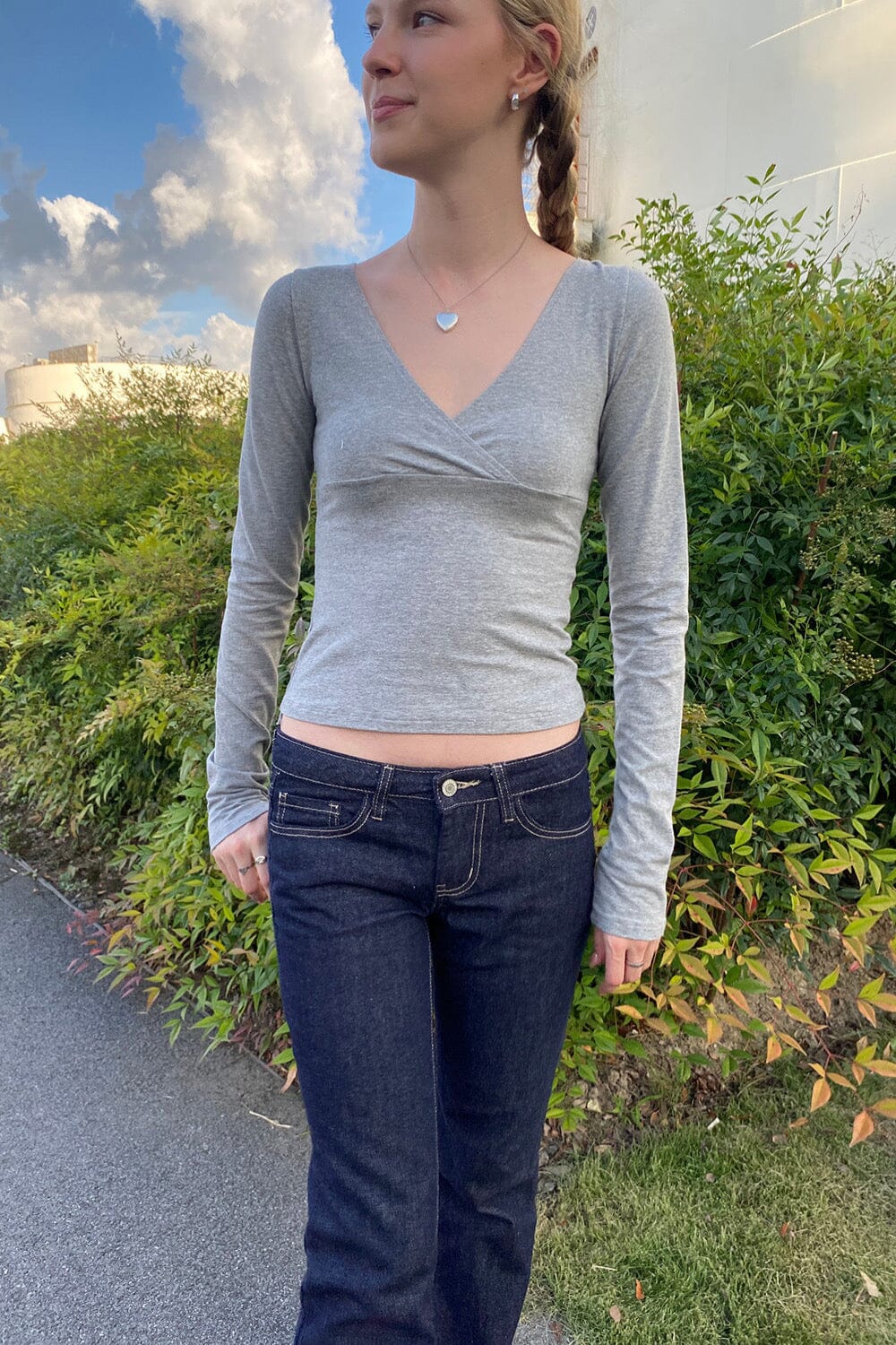 Amara Top | Grey / XS/S