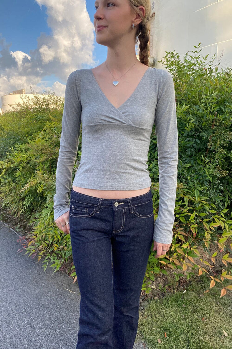 Amara Top | Grey / XS/S