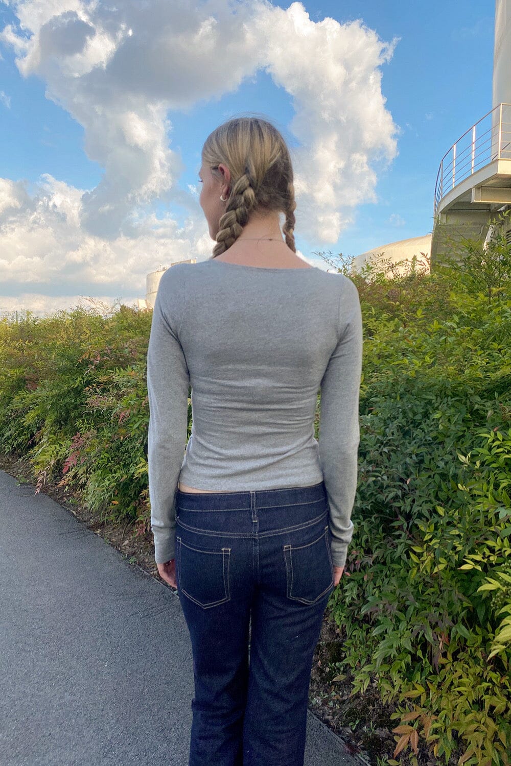 Amara Top | Grey / XS/S
