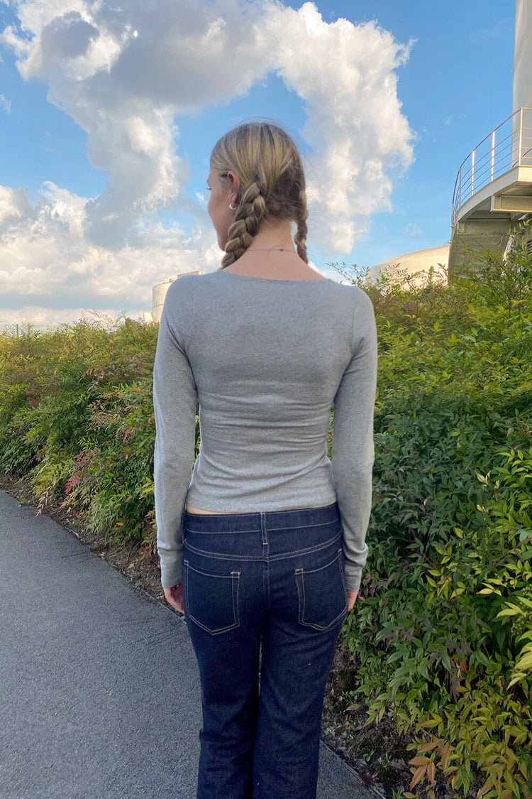 Amara Top | Grey / XS/S
