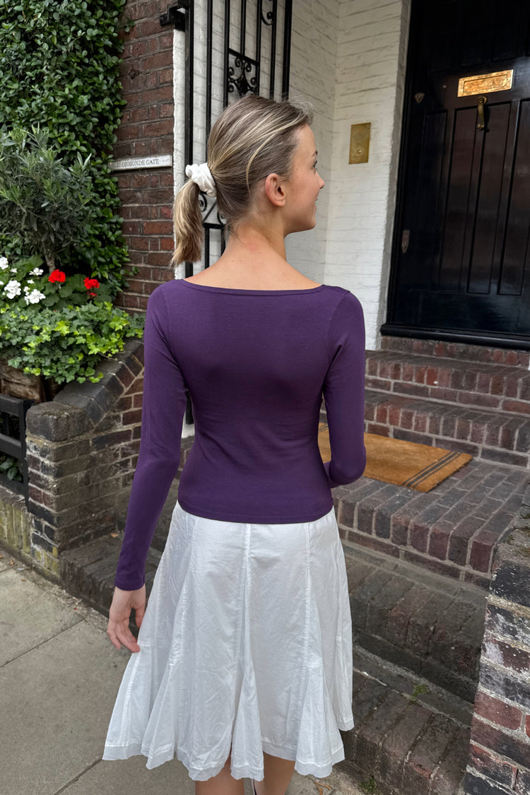 Amara Top | Deep Purple / XS/S