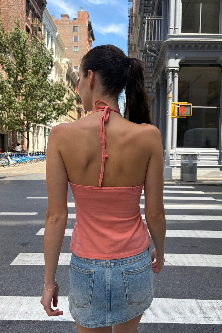 Josie Halter Top | Rosa Coral / XS/S