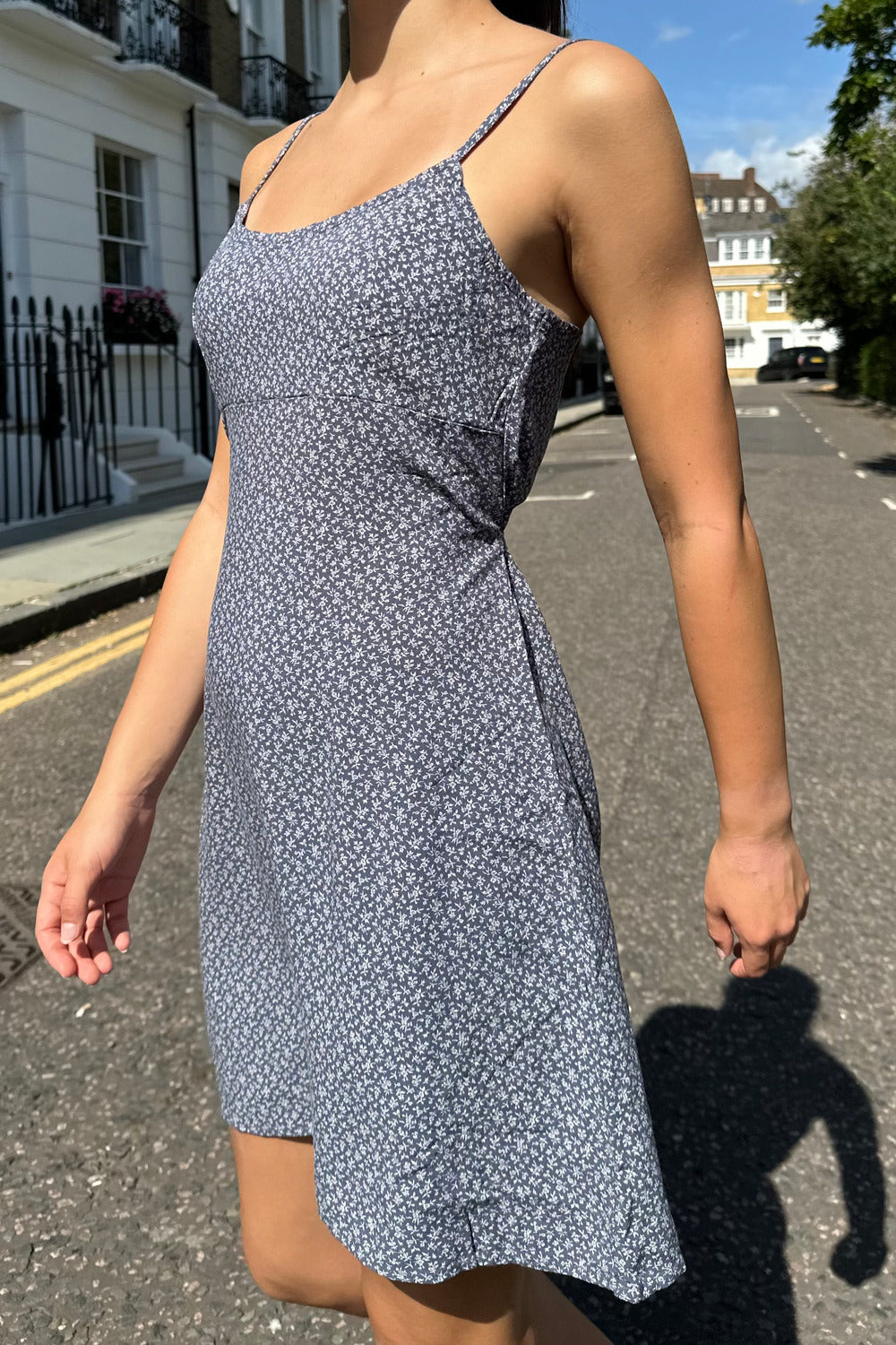 Blue With White Floral