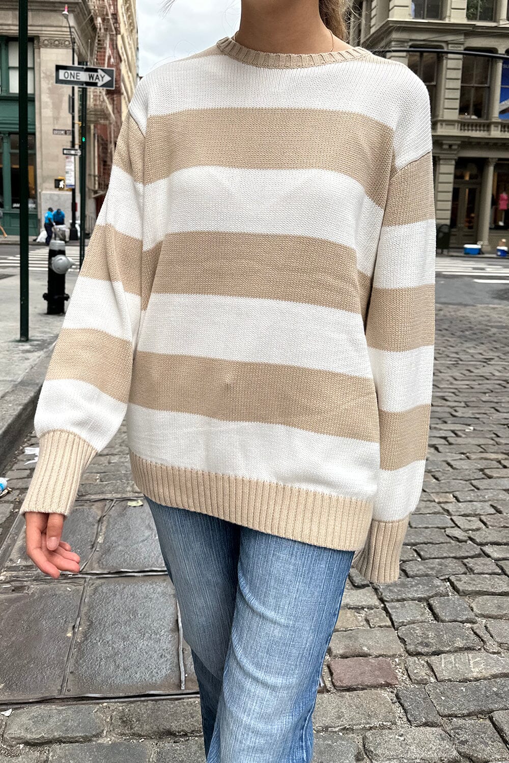 Melville Striped Tate Jumper Brandy Brianna Sweater – Brandy