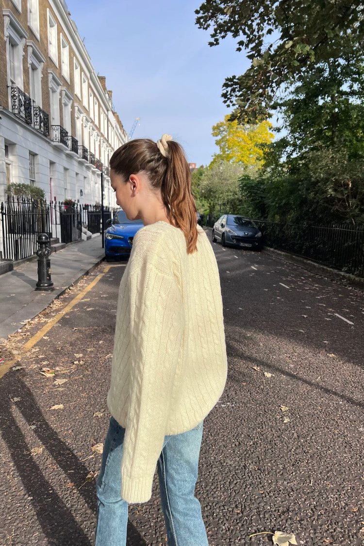 Nikki Wool Sweater | Ivory / Oversized Fit