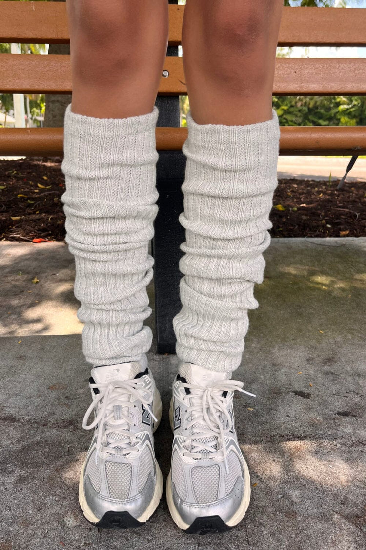 Leg Warmers | Silver Grey