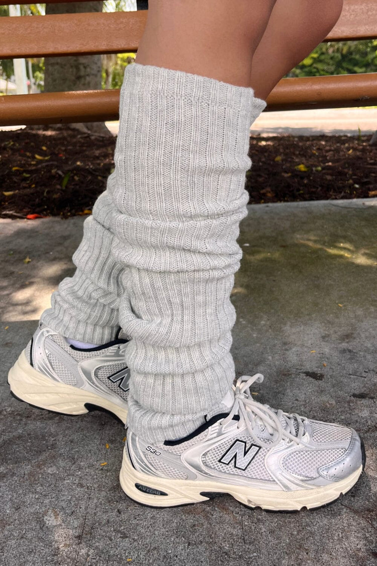 Leg Warmers | Silver Grey