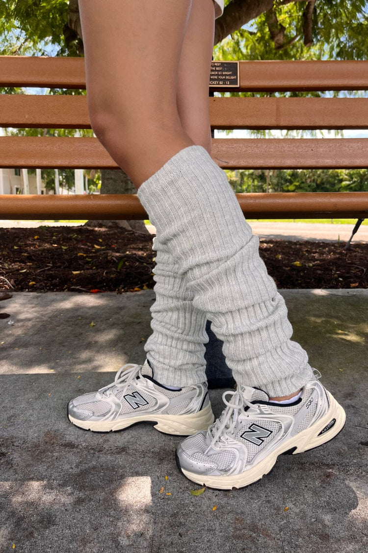 Leg Warmers | Silver Grey